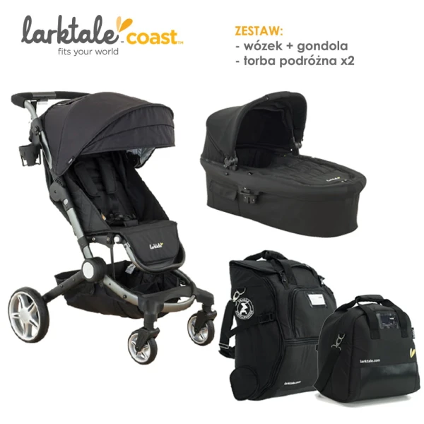 Zestaw wózek coast™  2w1 + torby podróżne 